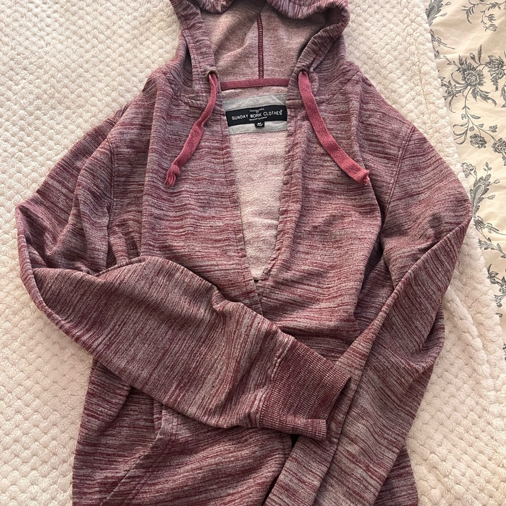 Women's Burgundy Hooded Sweatshirt